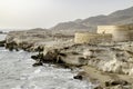 Los escullos, cabo de gata, andalusia, spain, europe, castle of st. felipe