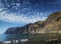 Los gigantes cliffs landmark in south tenerife island spain