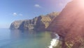 Los Gigantes mountains , aerial view of Tenerife, Spain