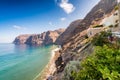 Los Gigantes, Tenerife. Beach and beautiful cliffs Royalty Free Stock Photo