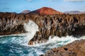 Los Hervideros lava`s caves