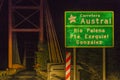 Highway Signpost, Patagonia, Chile