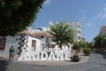 Los Llanos de Aridane, La Palma / Spain: Street sign on the quiet, small popular town in La Palma, Canary Island.