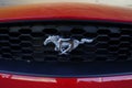 LOS MOCHIS, MEXICO - Feb 08, 2020: Mustang logo 2020 model