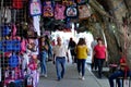 LOS MOCHIS, MEXICO - Feb 08, 2020: sidewalk in the local market or street market of the city center