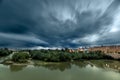 The Guadalquivir River on its way through Cordoba, Spain