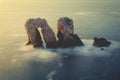 Los Urros in Costa Quebrada with vintage effect Royalty Free Stock Photo