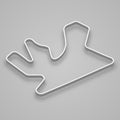 Losail Circuit for motorsport and autosport. Template for your design