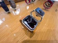 lose-up of new wearable computer Apple Watch Series 7 smartwatch displaying the Royalty Free Stock Photo