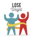 lose weight design Royalty Free Stock Photo