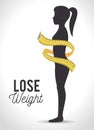 lose weight design Royalty Free Stock Photo