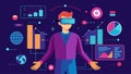 Lose yourself in a world full of interactive possibilities brought to life by the integration of data and virtual Royalty Free Stock Photo