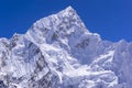 Losed up view of Lhotse peak from Gorak Shep. During the way to Everest base camp