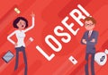 Loser. Business demotivation poster