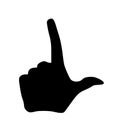 Loser hand sign vector illustration by crafteroks Royalty Free Stock Photo