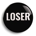 Loser Black Round Symbol Isolated