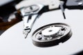 ÃÂ¡loseup of hard disk drive Royalty Free Stock Photo