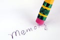 Losing memory or forgetting bad memories Royalty Free Stock Photo