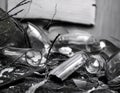Loss and emptiness featuring elements like empty spaces, broken items, and fading memories representing feelings of absence, grief