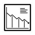 Loss glyph vector icon which can easily modify or edit