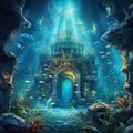 Lost Atlantis - Sunken Ruins with Vibrant Marine Life