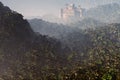 The Lost City Deep in the Jungle Fantasy Scene 3D render 1