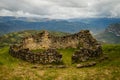 Lost city of Peru - ruins of Kuelap near Chachapoyas Royalty Free Stock Photo