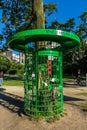 Lost and found fence in vondel park amsterdam Royalty Free Stock Photo