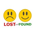 Lost And Found sign Royalty Free Stock Photo