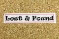 Lost found sign object search service personal loss