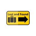 Lost and Found sign Royalty Free Stock Photo