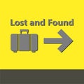 Lost and Found sign Royalty Free Stock Photo