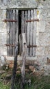 Lost house , ruins, wooden window