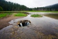 Lost Lake Lava Tube Drain in Central Oregon