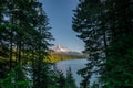 Lost Lake overlook with Mount Hood in the background Royalty Free Stock Photo