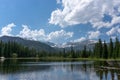 Lost lake spring scene Colorado mountains