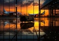 Lost Luggage: A Pile of Suitcases Abandoned on an Airport Tarmac