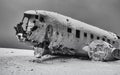 Lost places, crashed plane close to Vik on Iceland