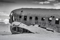 Lost places, crashed plane close to Vik on Iceland