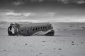 Lost places, crashed plane close to Vik on Iceland