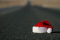 Lost santa hat Royalty Free Stock Photo