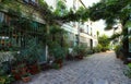 The lost secret Figuier street in Bastille district of Paris.