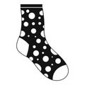 Lost sock icon, simple style Royalty Free Stock Photo