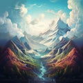 Lost in Transcendence: Mountains Blending with the Valley