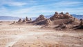 Lost in Trona pinnacles Royalty Free Stock Photo