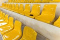 Lost wallet lying on a stadium seat Royalty Free Stock Photo