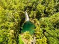 Lost waterfalls inside the forest. Royalty Free Stock Photo