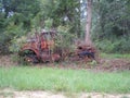 Lost in the woods weeds over take tractor