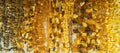 Lot of beads from amber. Royalty Free Stock Photo