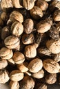 Marketplace raw produce in the sun during summer or autumn time. Macro or detail shot, view from above Royalty Free Stock Photo